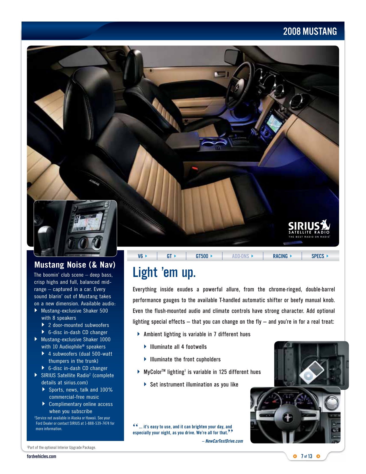 2008 Ford Mustang Brochure Page 13